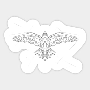 geometric eagle style Sticker